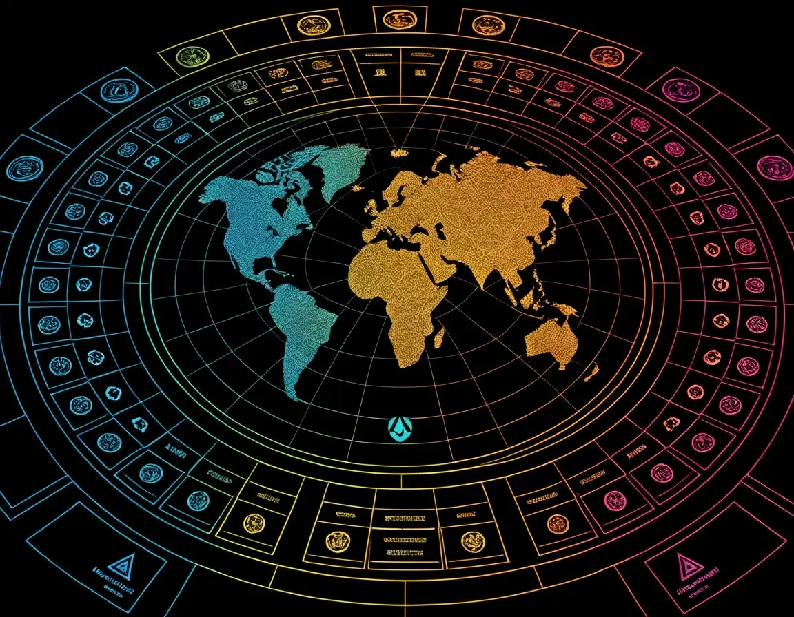 Interactive world map showing Universal32's global gaming jurisdiction coverage across 32+ markets